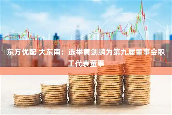 东方优配 大东南：选举黄剑鹏为第九届董事会职工代表董事